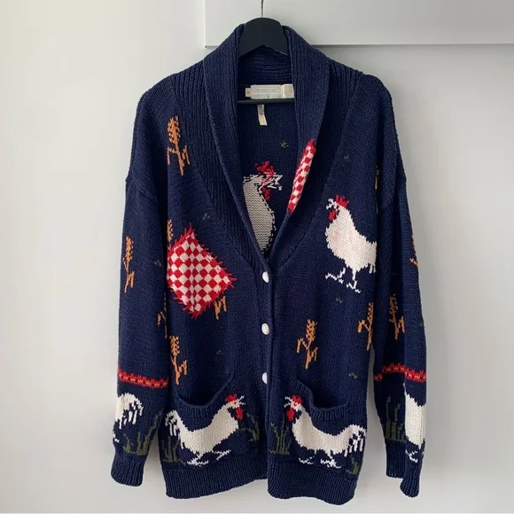 EAGLES EYE rooster cardigan - Picture 2 of 13